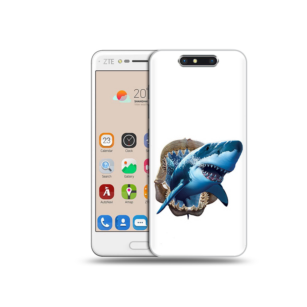 

Чехол MyPads Tocco для ZTE Blade V8 челюсти (PT100217.451.675), Прозрачный, Tocco