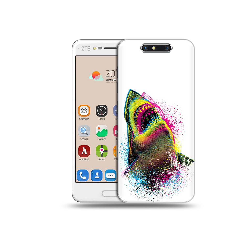 

Чехол MyPads Tocco для ZTE Blade V8 челюсти-2 (PT100217.451.674), Прозрачный, Tocco