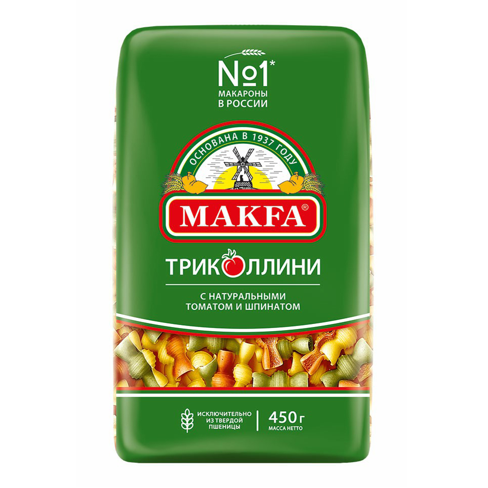 

Макаронные изделия Makfa Триколлини свитки 450 г