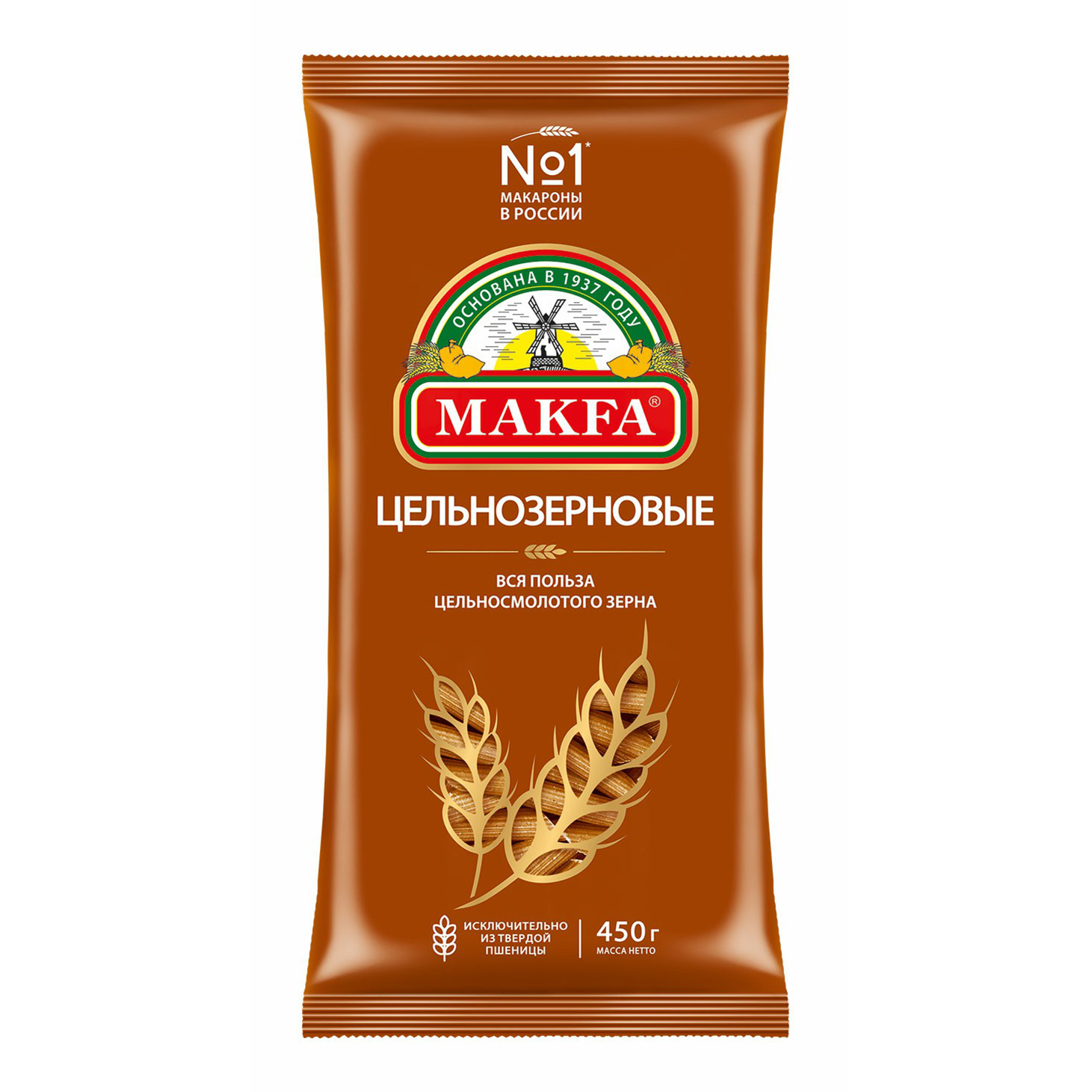 

Макаронные изделия Makfa Перья цельнозерновые 450 г