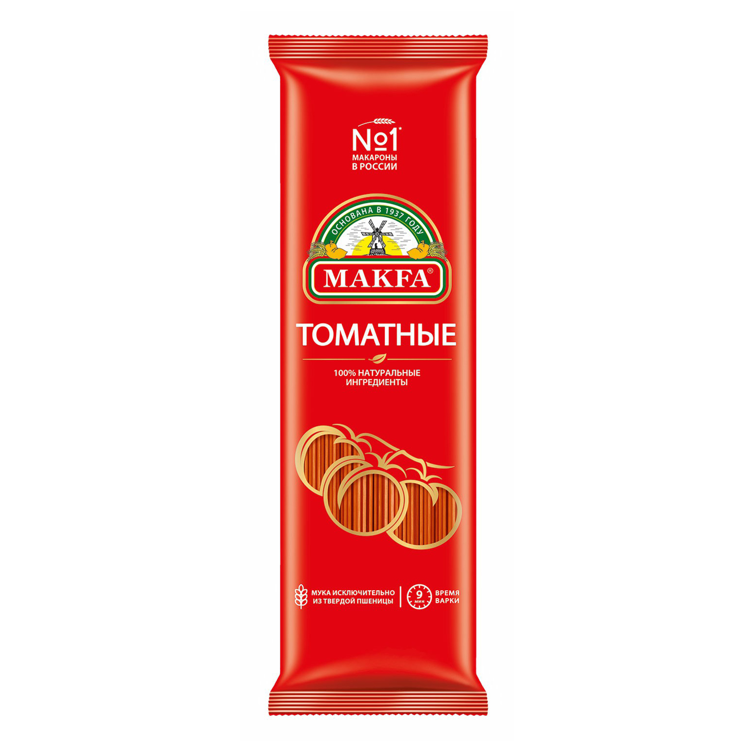 

Макаронные изделия Makfa Вермишель длинная томатная 500 г