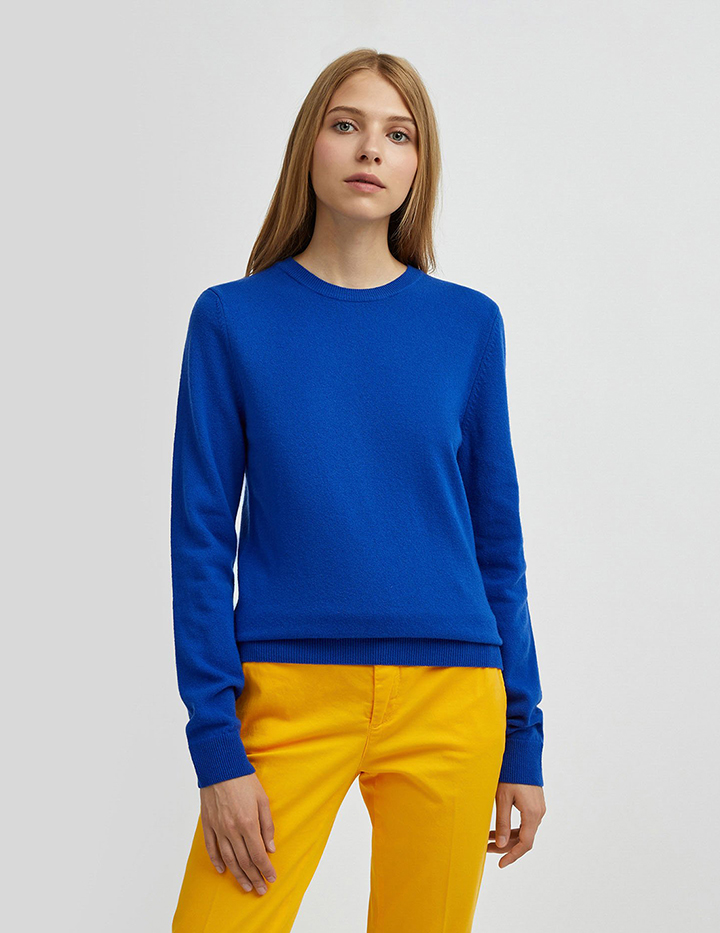 

Джемпер женский 21A_1002D1K01 United Colors of Benetton синий S, 21A_1002D1K01