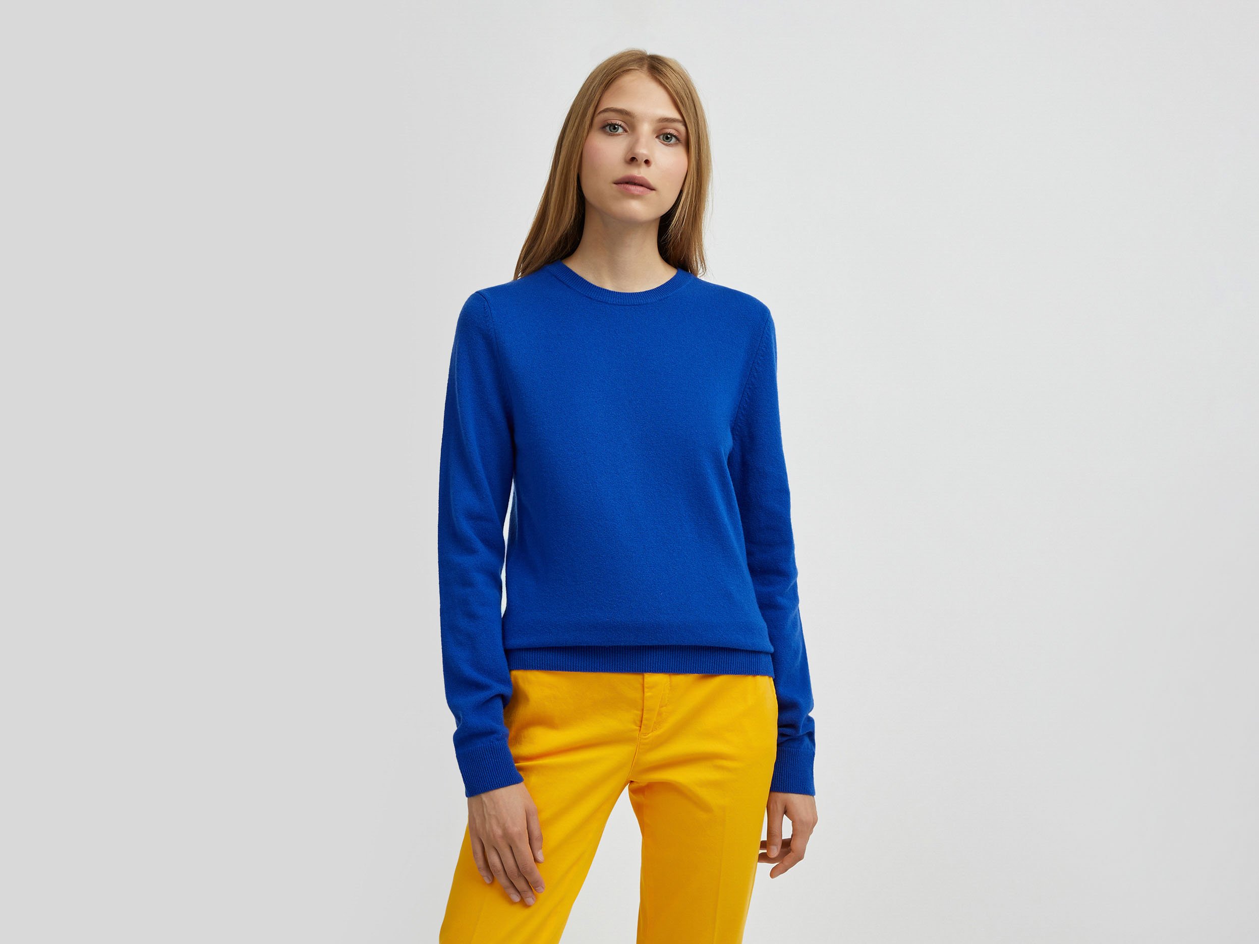 

Джемпер женский 21A_1002D1K01 United Colors of Benetton синий M, 21A_1002D1K01