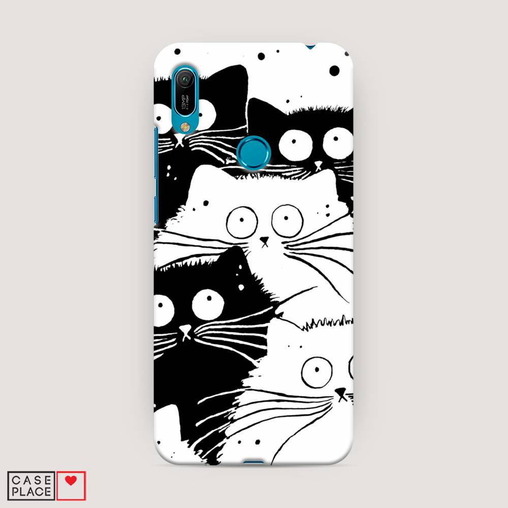 

Чехол Awog "Коты черно-белые" для Huawei Y6 2019