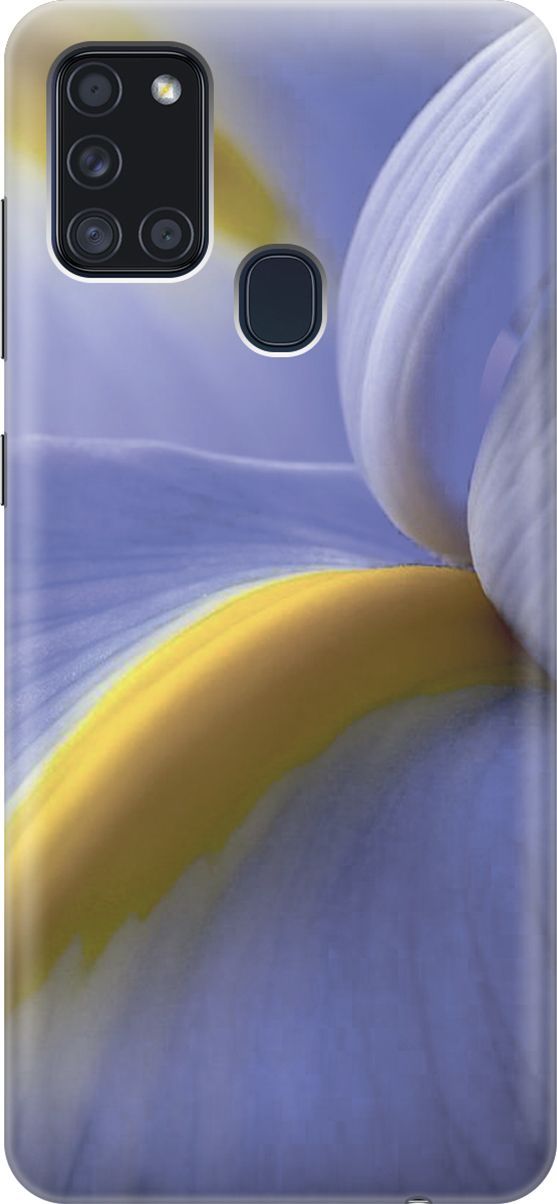 

Силиконовый чехол на Samsung Galaxy A21s "Синяя калла", Желтый;фиолетовый, 4617