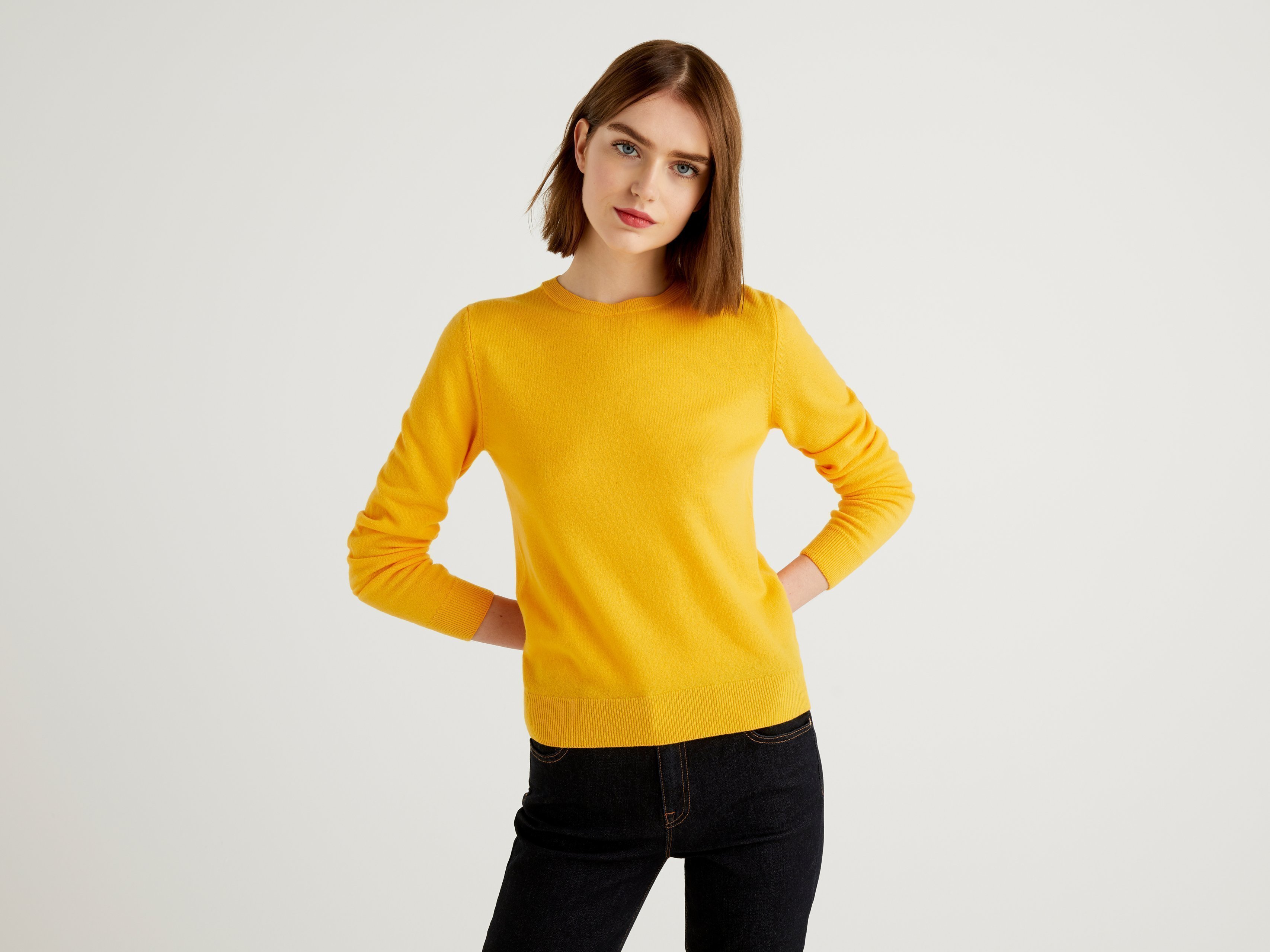 

Джемпер женский 21A_1002D1K01 United Colors of Benetton желтый M