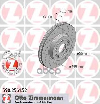 

Диск Торм. Toyota Sport Coat Z Zimmermann арт. 590256152