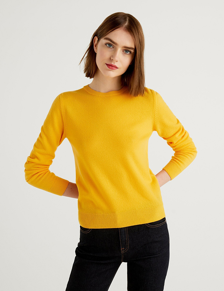 

Джемпер женский 21A_1002D1K01 United Colors of Benetton желтый L