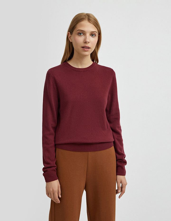 

Джемпер женский 21A_1002D1K01 United Colors of Benetton бордовый M, 21A_1002D1K01