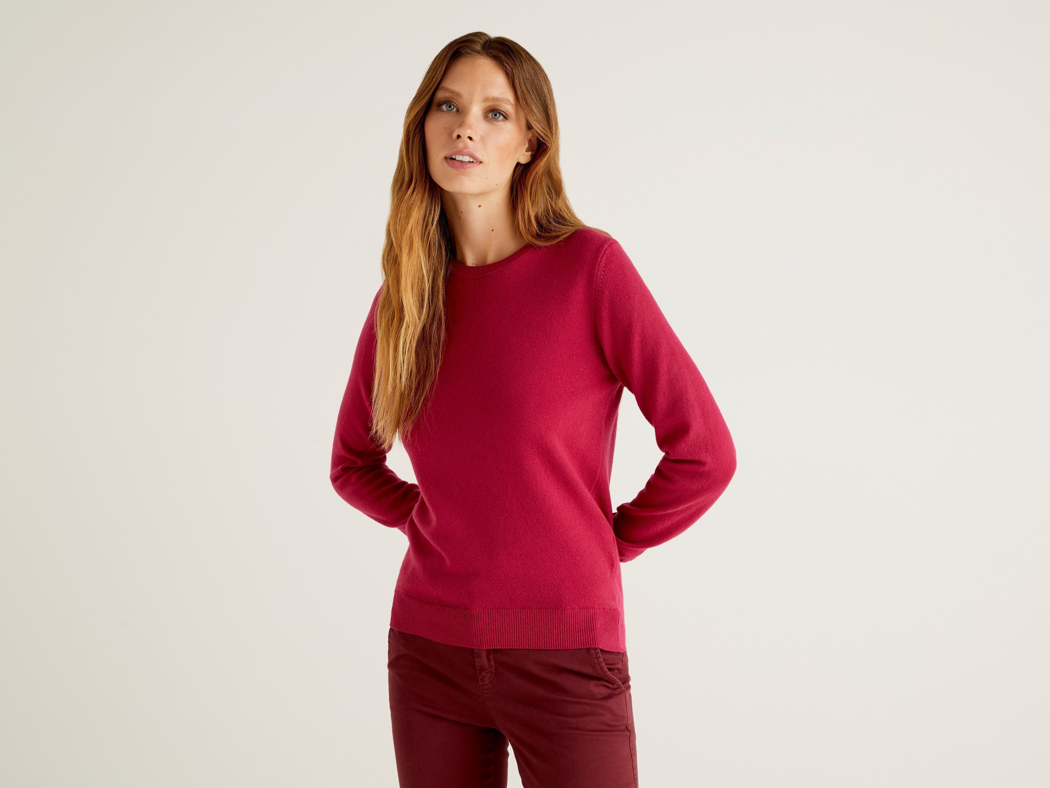 

Джемпер женский 21A_1002D1K01 United Colors of Benetton розовый XS, 21A_1002D1K01