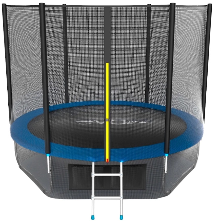 

Батут Evo Jump External с сеткой и лестницей 244 см, blue, Синий, External