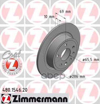 

Диск Тормозной Zimmermann арт. 480154620