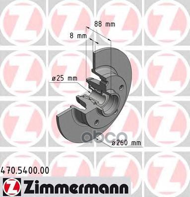 

Тормозной диск ZIMMERMANN 470540000