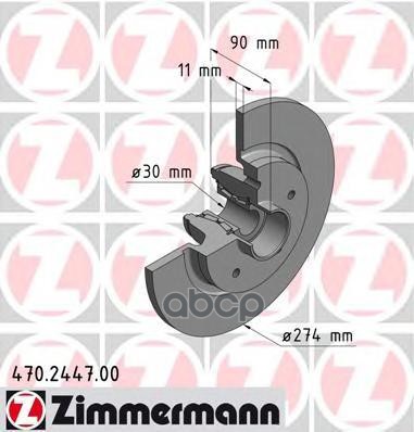 

Тормозной диск ZIMMERMANN 470244700