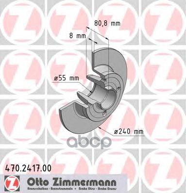 

Тормозной диск ZIMMERMANN 470241700