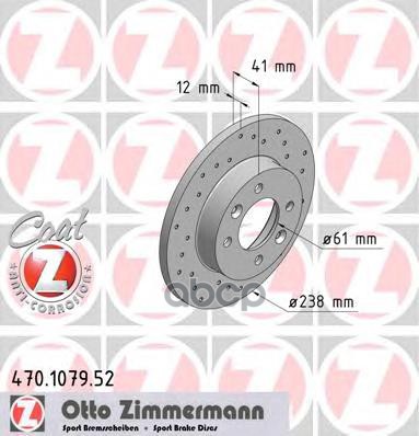 

Диск Тормозной Передний Renault Sport Coat Z Zimmermann арт. 470107952