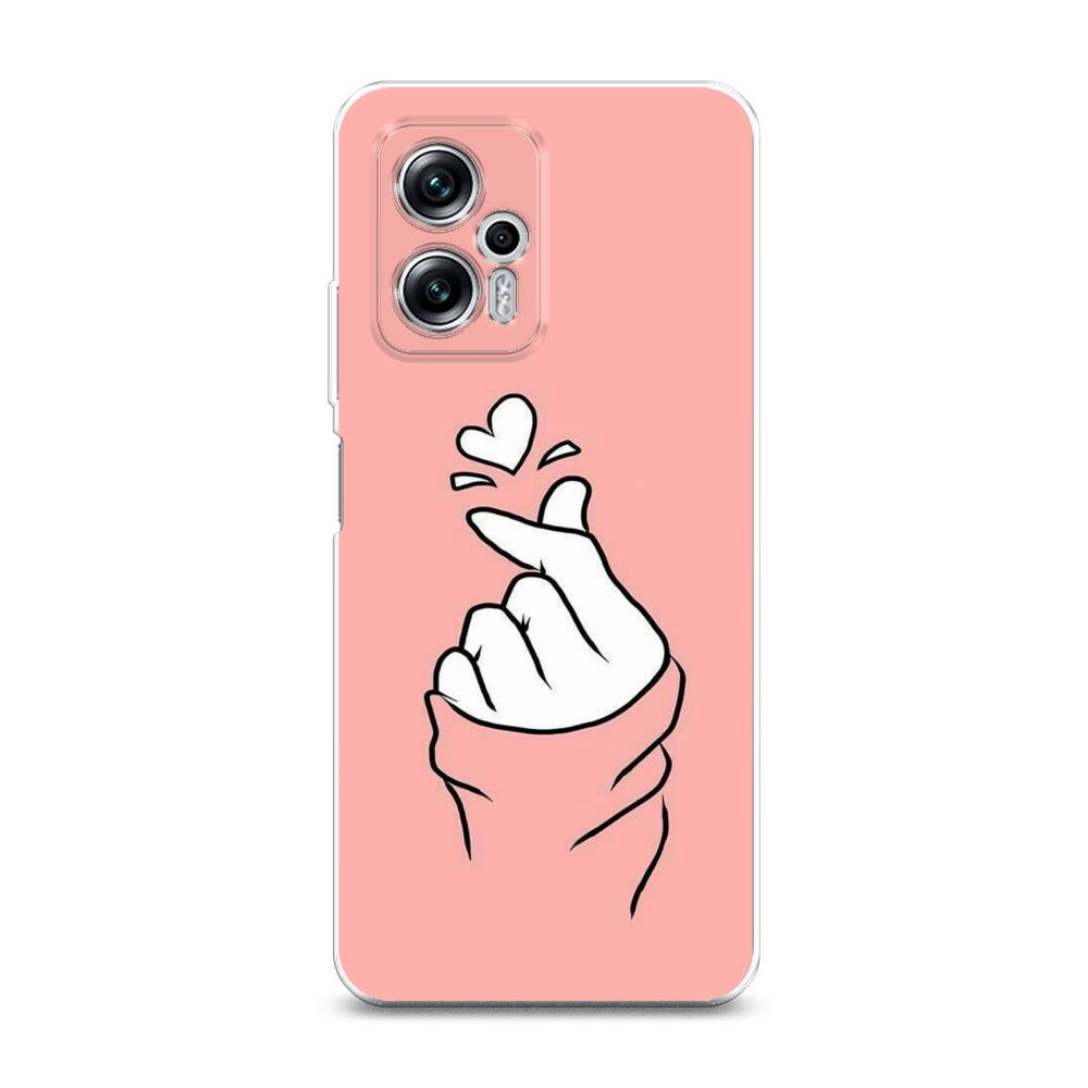 фото Силиконовый чехол "любовь-щелк" на xiaomi redmi note 11t pro awog