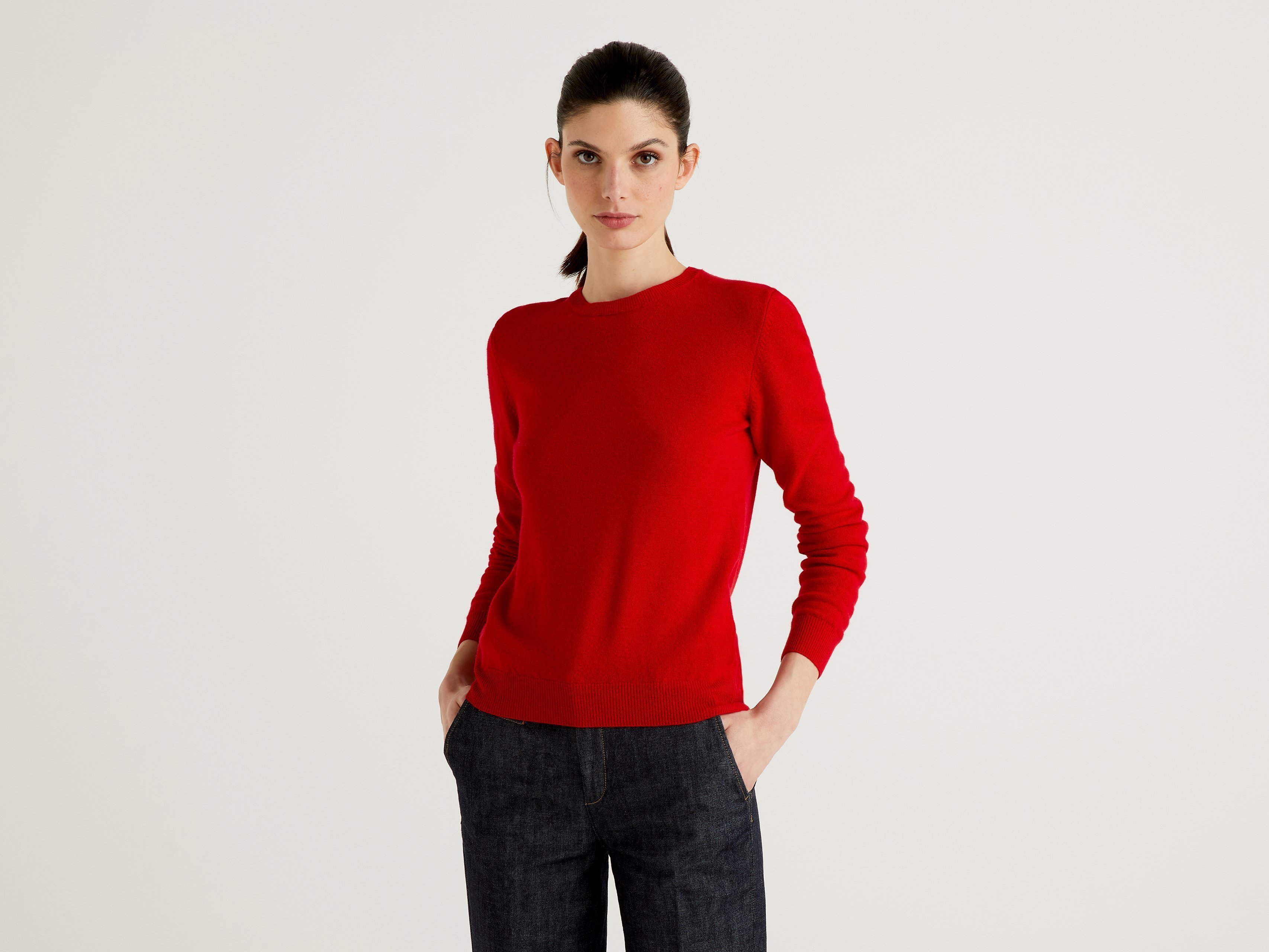 

Джемпер женский 21A_1002D1K01 United Colors of Benetton красный XL, 21A_1002D1K01