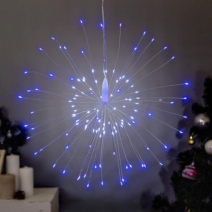 

Световая фигура Luazon Lighting Салют 4357019 синий, белый холодный, Салют