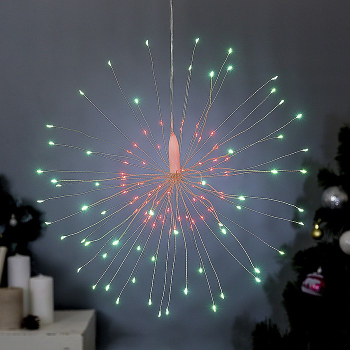 

Световая фигура Luazon Lighting Салют 4357020 зеленый, розовый, Салют
