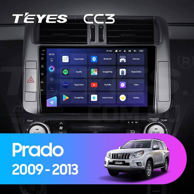 

Штатная магнитола Teyes CC3 4/32 Toyota Land Cruiser Prado 150 (2009-2013) F1 Тип-A, CC3
