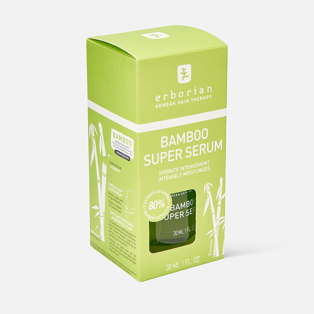 Сыворотка для лица Erborian Bamboo Super Serum матирующая, с гиалуроновой кислотой 30 мл