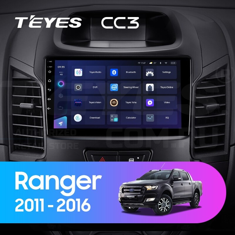 Штатная магнитола Teyes CC3 432 Ford Ranger 2011-2016 F2 38800₽