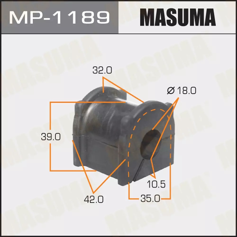 

Втулка стабилизатора задн. MASUMA mp1189