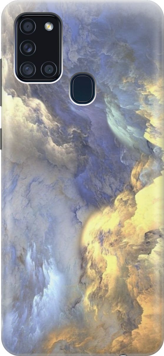 

Силиконовый чехол на Samsung Galaxy A21s "Желто-синие облака", Желтый;синий, 6243