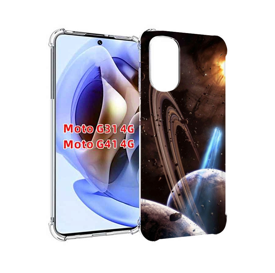 

Чехол MyPads сатурн в космосе для Motorola Moto G31 4G / G41 4G, Прозрачный, Tocco