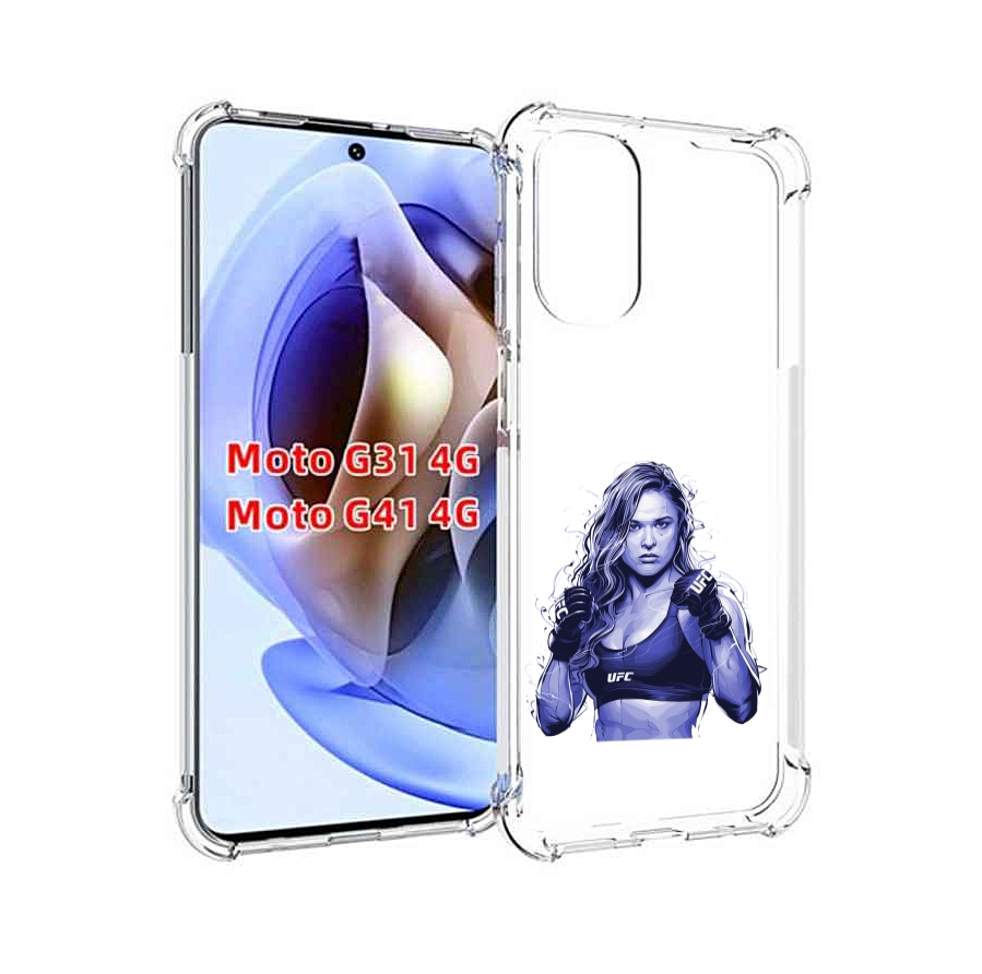 

Чехол MyPads ронда-роузи-юфс для Motorola Moto G31 4G / G41 4G, Прозрачный, Tocco