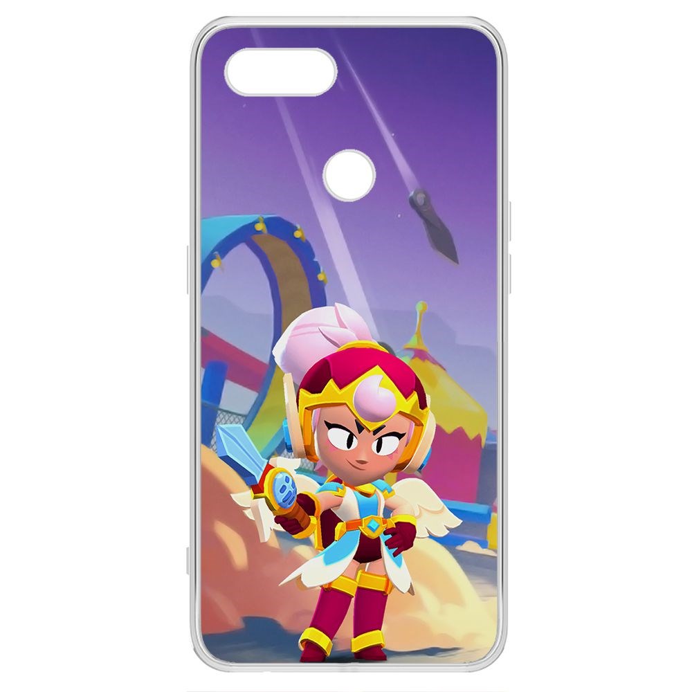 

Чехол-накладка Brawl Stars-Валькирия Джанет для Oppo A7, Прозрачный