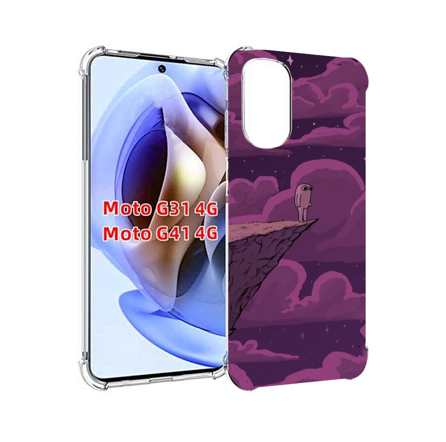 

Чехол MyPads розовая-фасолька для Motorola Moto G31 4G / G41 4G, Прозрачный, Tocco
