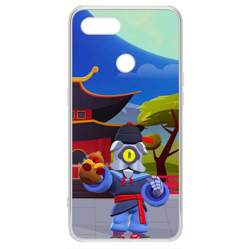 

Чехол-накладка Brawl Stars-Великий Мастер Барли для Oppo A12, Прозрачный