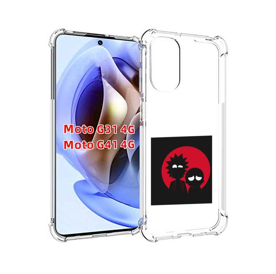 

Чехол MyPads рик и морти в тени для Motorola Moto G31 4G / G41 4G, Прозрачный, Tocco