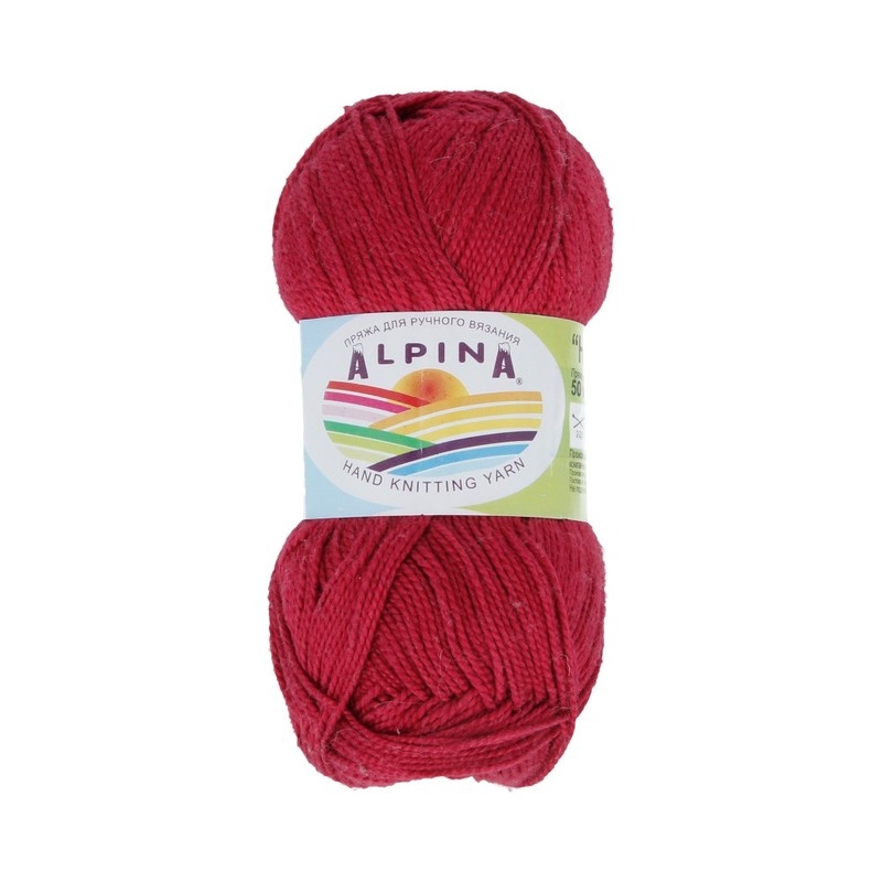 

Пряжа Alpina Holly №220 бордовый, Holly