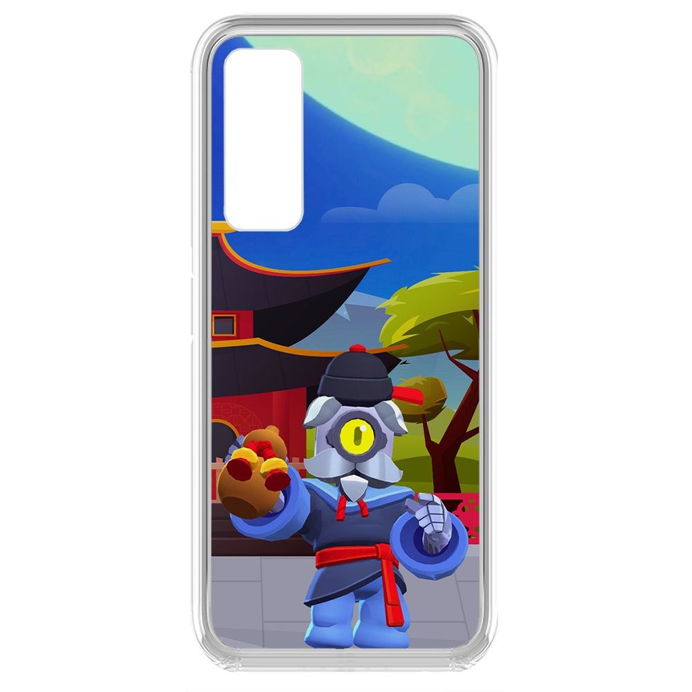 

Чехол-накладка Brawl Stars-Великий Мастер Барли для Huawei P Smart (2021)