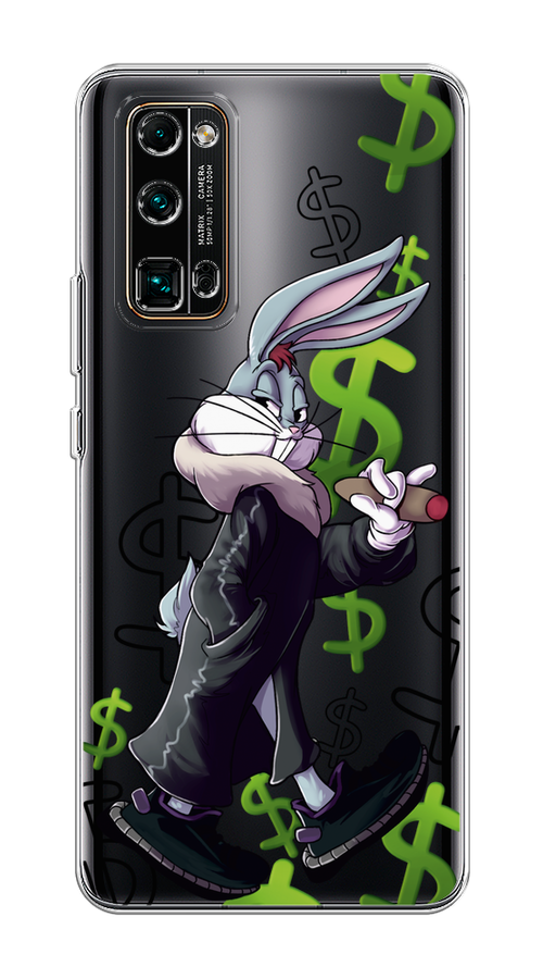 

Чехол на Honor 30 Pro Plus "Rich Bugs Bunny", Зеленый;черный;голубой, 612250-6