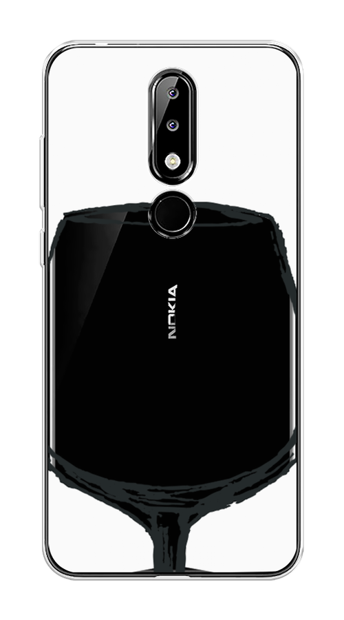 

Чехол на Nokia 5.1 Plus (X5) "Wine not white", Белый, 121950-6