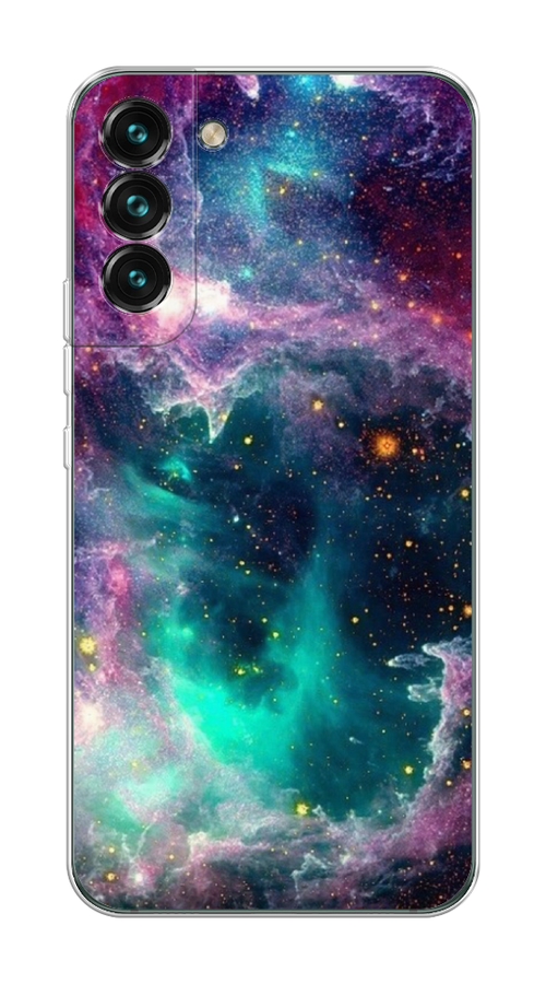

Чехол на Samsung Galaxy S22 "Звездные облака", Розовый;бежевый, 2103850-2