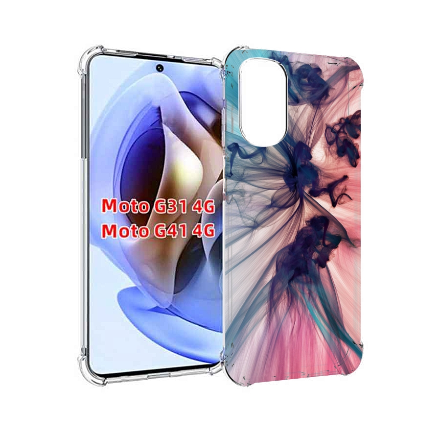 

Чехол MyPads разноцветный дым для Motorola Moto G31 4G / G41 4G, Прозрачный, Tocco