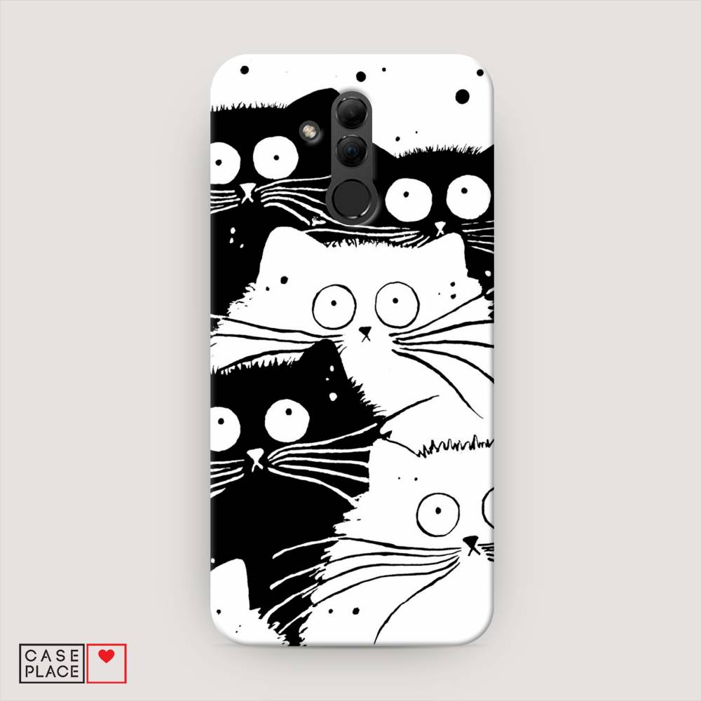 

Чехол Awog "Коты черно-белые" для Huawei Mate 20 Lite, 66620-1