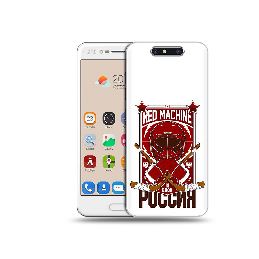 

Чехол MyPads Tocco для ZTE Blade V8 хоккей россия (PT100217.451.666), Прозрачный, Tocco