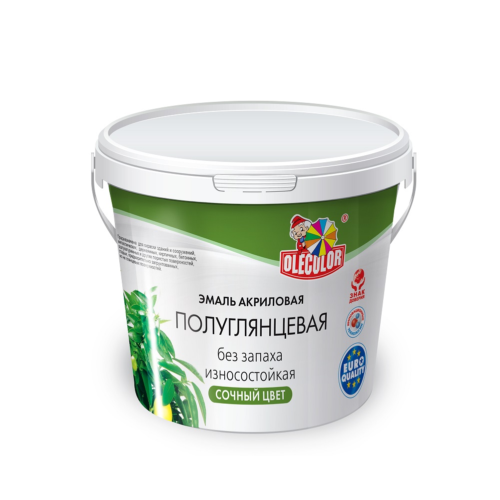 

Эмаль акриловая OLECOLOR полуглянцевая 4300002561, Эмаль OLECOLOR