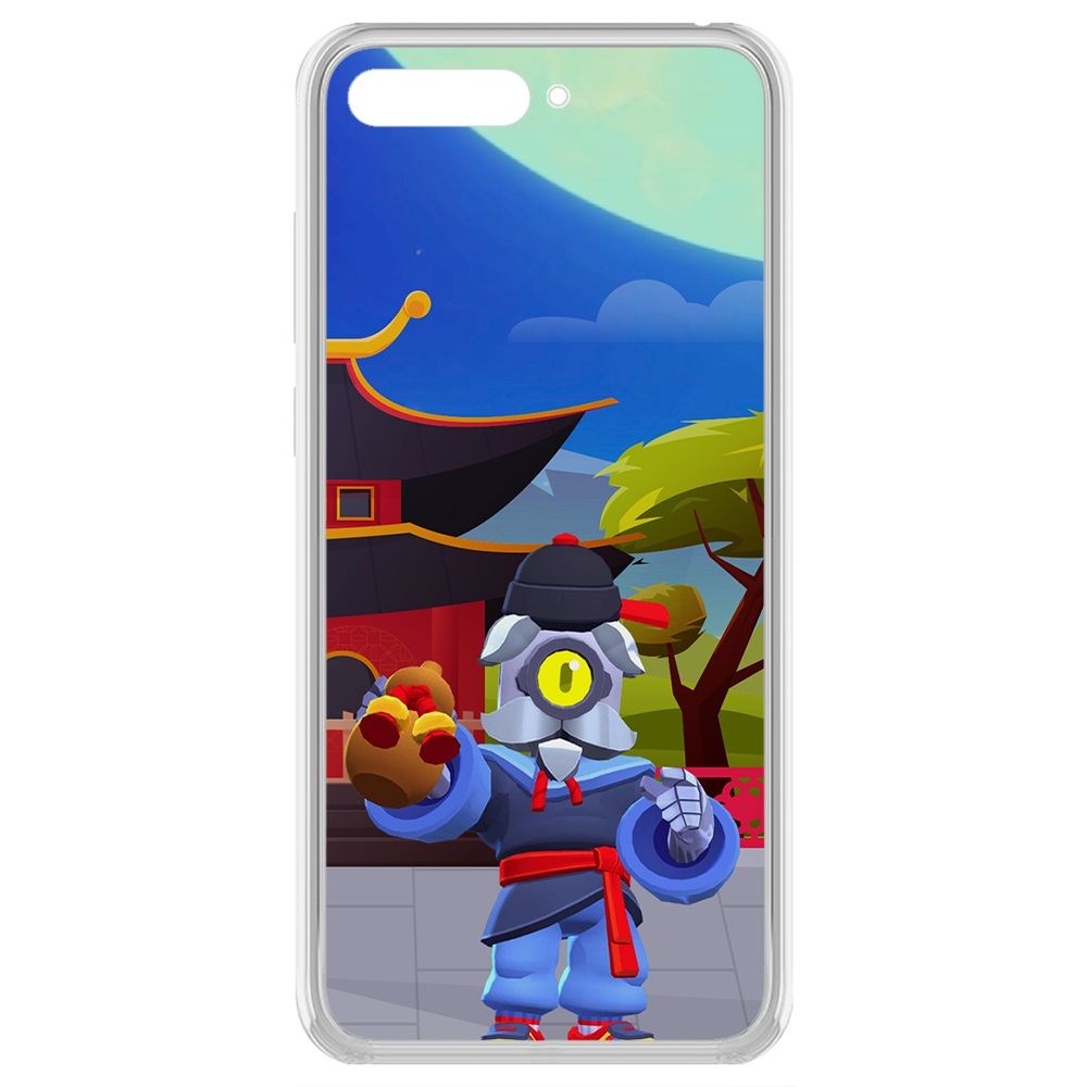 

Чехол-накладка Brawl Stars-Великий Мастер Барли для Huawei Y6 (2018)