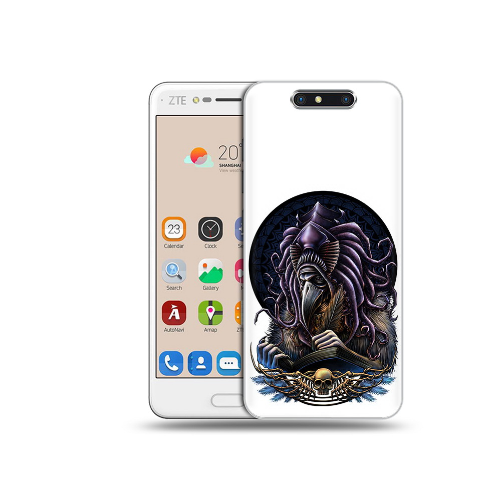 

Чехол MyPads Tocco для ZTE Blade V8 умный ворон (PT100217.451.650), Прозрачный, Tocco