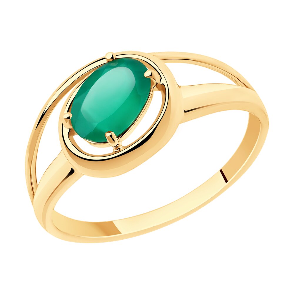 

Кольцо из золота р.  Diamant 51-310-00805-3, агат, 51-310-00805-3