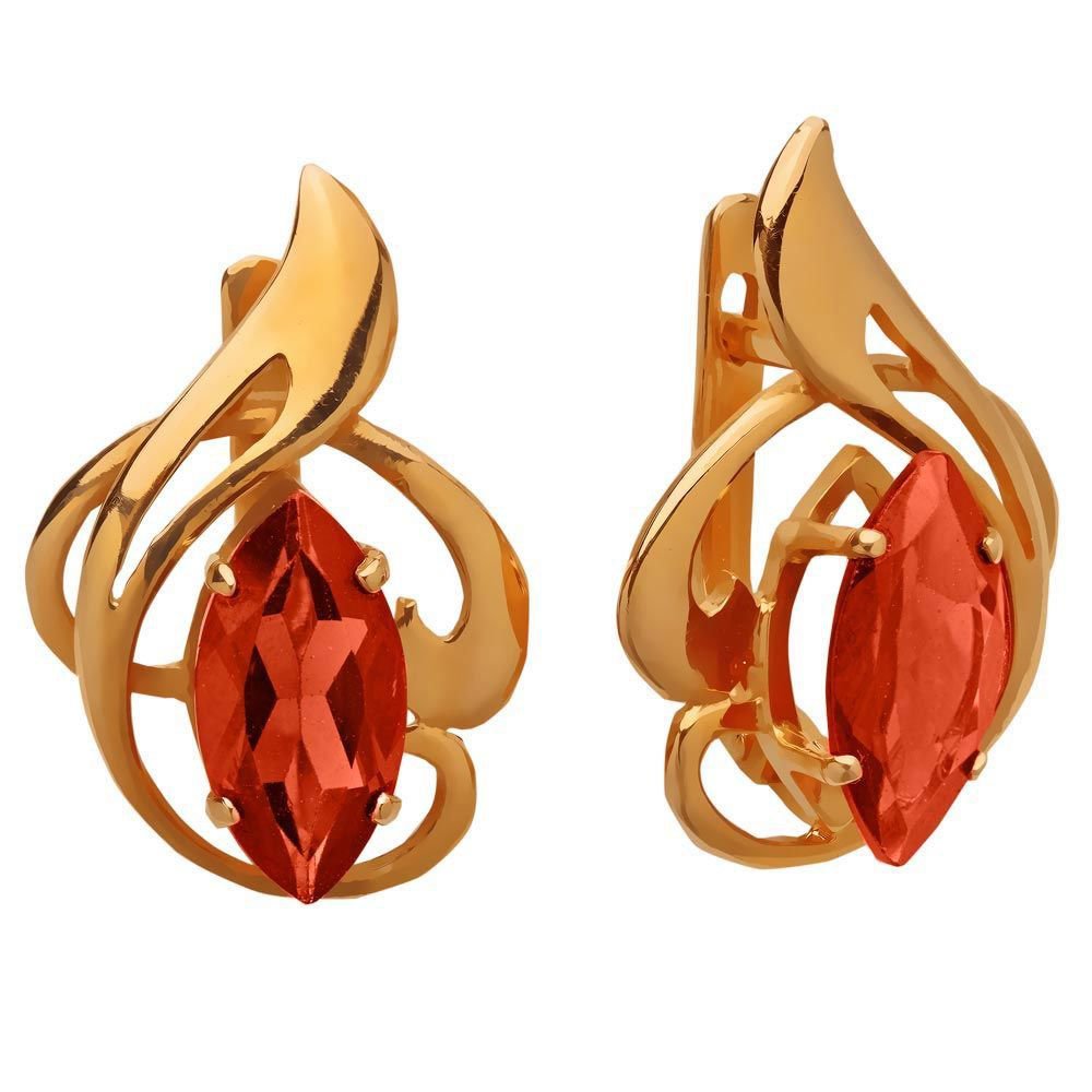 

Серьги из красного золота с гранатом 585Gold 202000144, 202000144