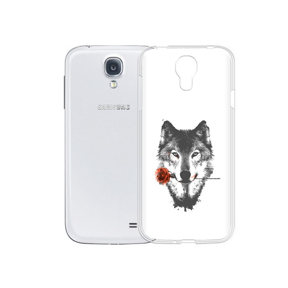 

Чехол MyPads Tocco для Samsung Galaxy S4 волк с розой (PT41285.571.270), Прозрачный, Tocco