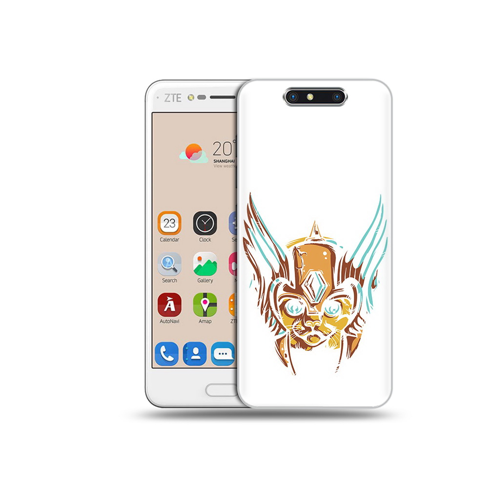 

Чехол MyPads Tocco для ZTE Blade V8 тор абстракция (PT100217.451.644), Прозрачный, Tocco
